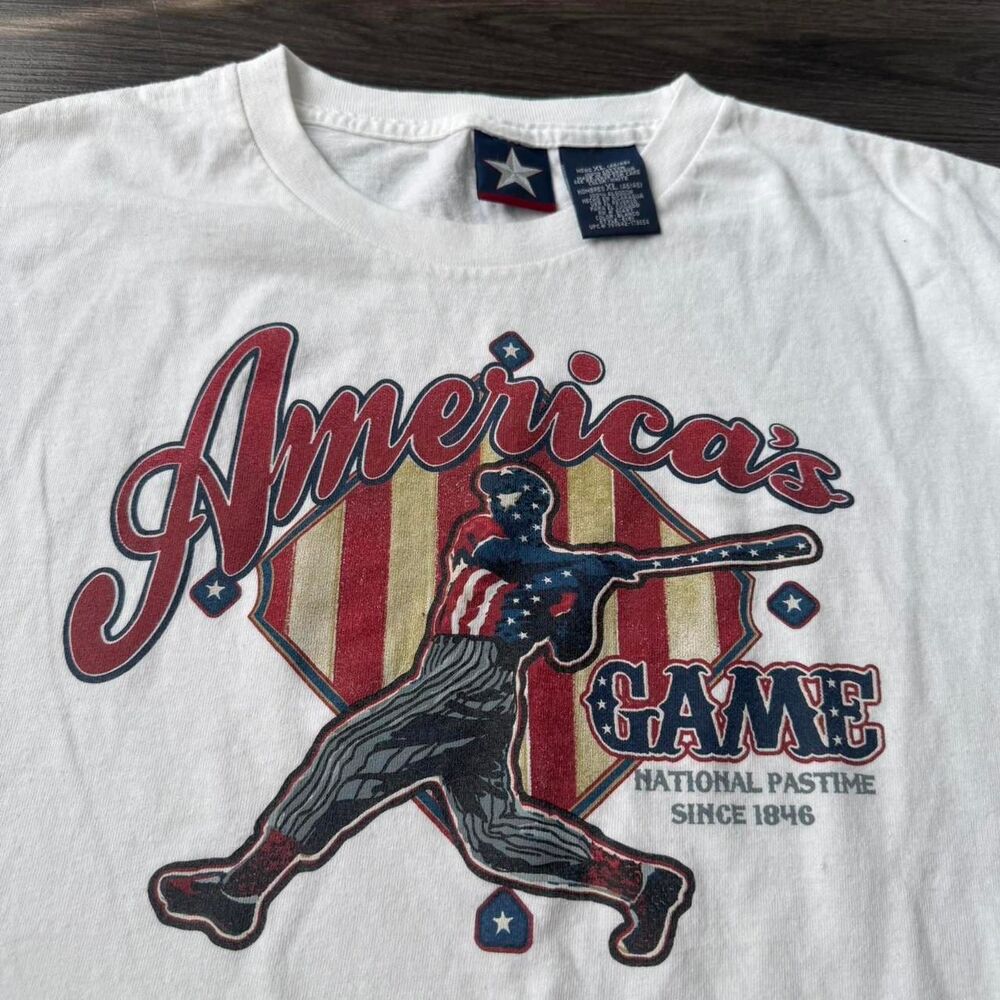 Vintage 00s Baseball “Americas Game” sports Tee size XL